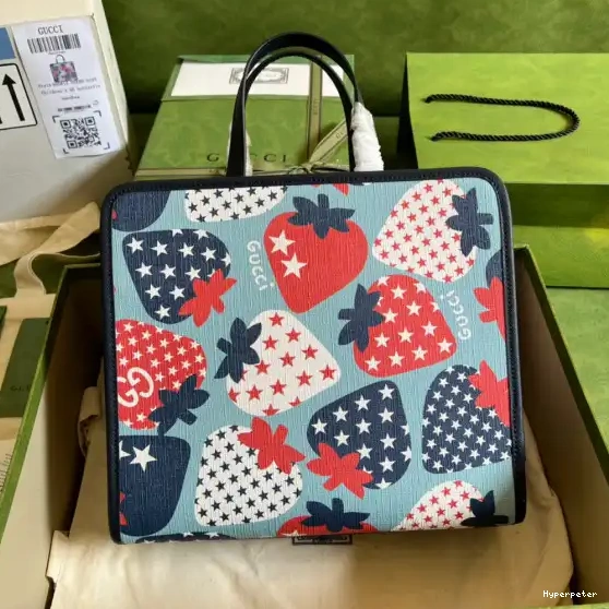 Hyper Peter GUCCI star bag strawberry Children's tote 0612
